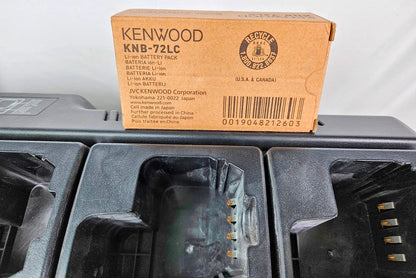 HARRIS 12082 LI-ION 12BAY BATTERY CHARGER w/ BONUS BNEW KENWOOD KNB-72LC WARRANT