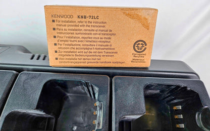 HARRIS 12082 LI-ION 12BAY BATTERY CHARGER w/ BONUS BNEW KENWOOD KNB-72LC WARRANT