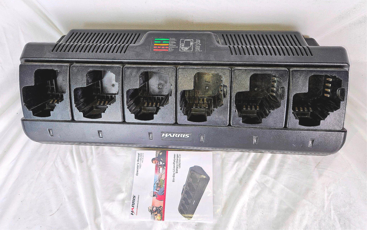 HARRIS 12082 LI-ION 12BAY BATTERY CHARGER w/ BONUS BNEW KENWOOD KNB-72LC WARRANT