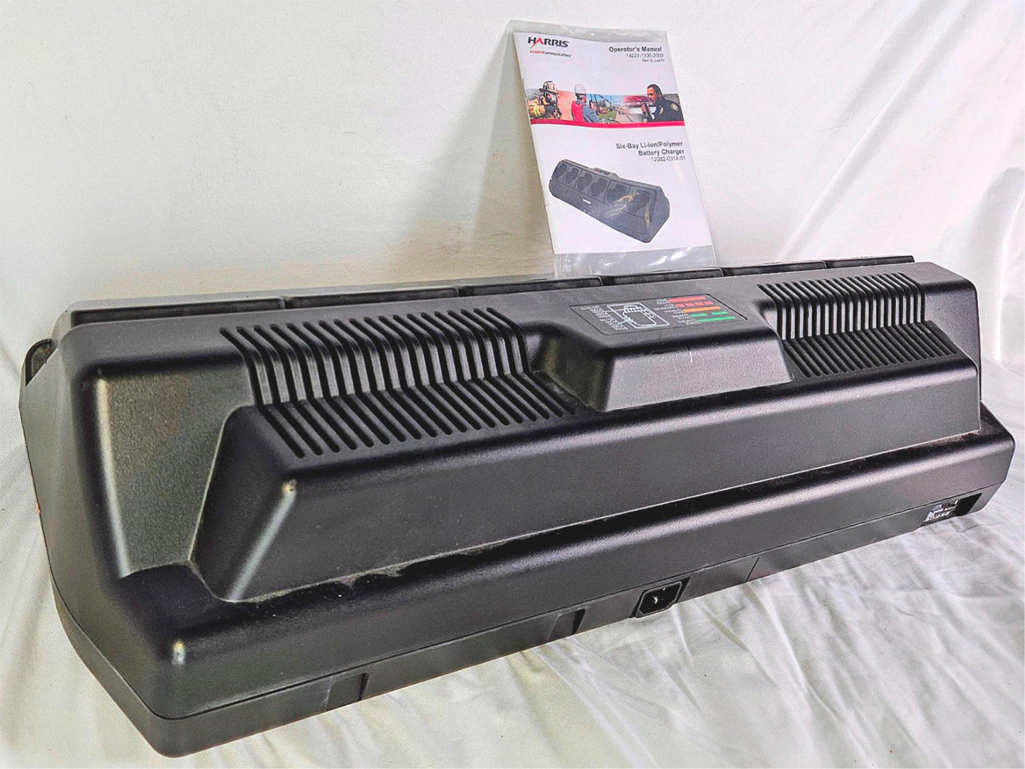 HARRIS 12082 LI-ION 12BAY BATTERY CHARGER w/ BONUS BNEW KENWOOD KNB-72LC WARRANT