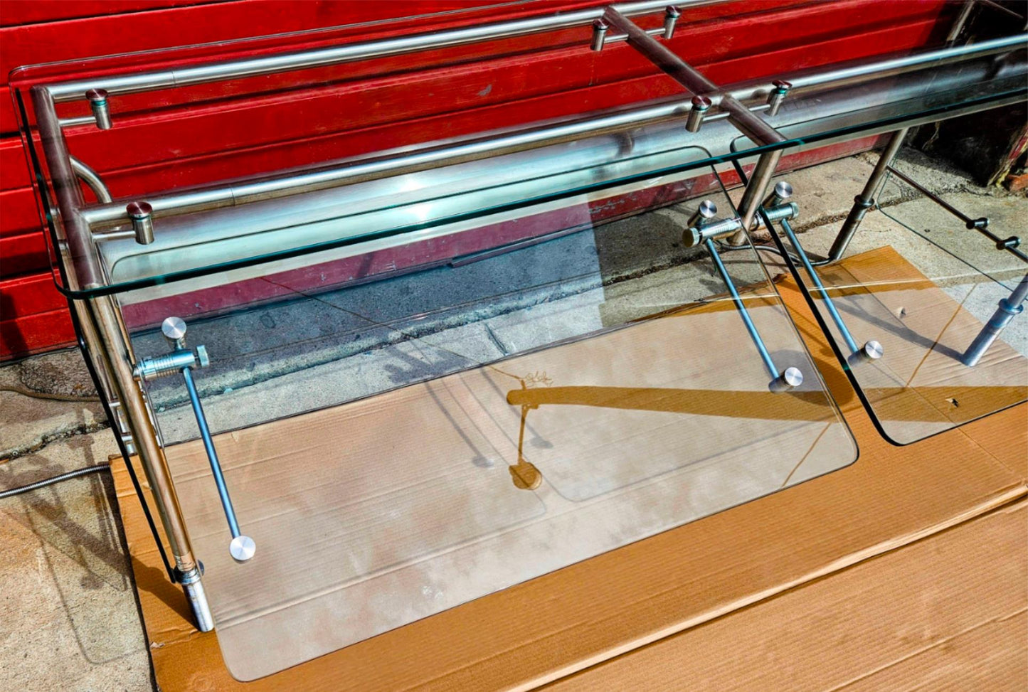 PREMIER COUNTER MOUNTED FOOD WARMER TEMPERED GLASS SHIELD 68 x 21 x 20  FREESHIP