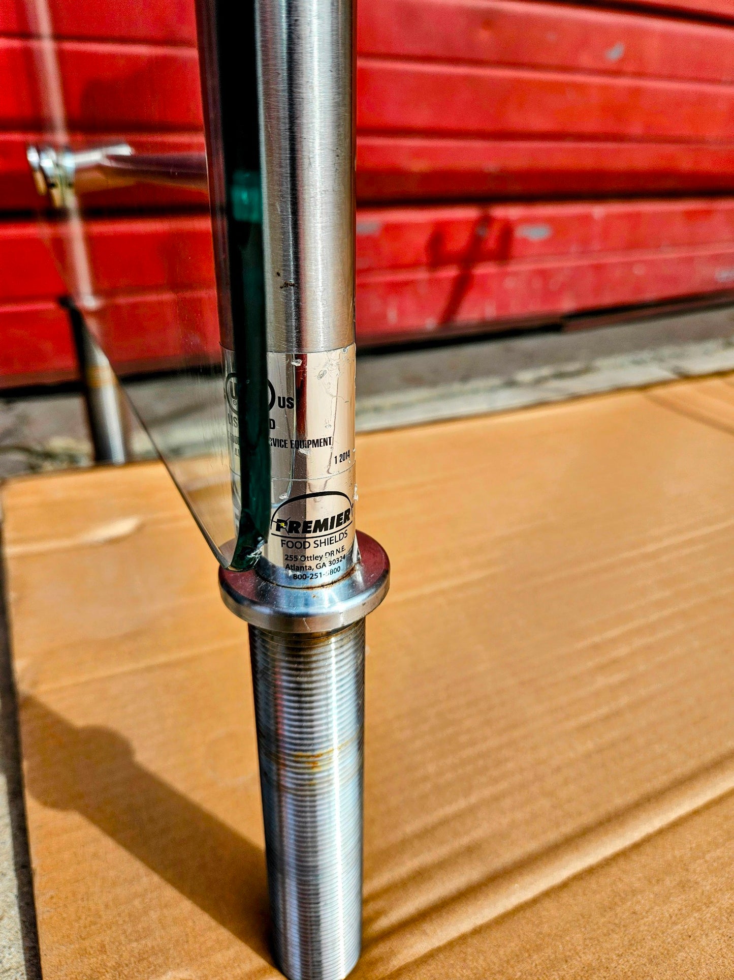 PREMIER COUNTER MOUNTED FOOD WARMER TEMPERED GLASS SHIELD 68 x 21 x 20  FREESHIP