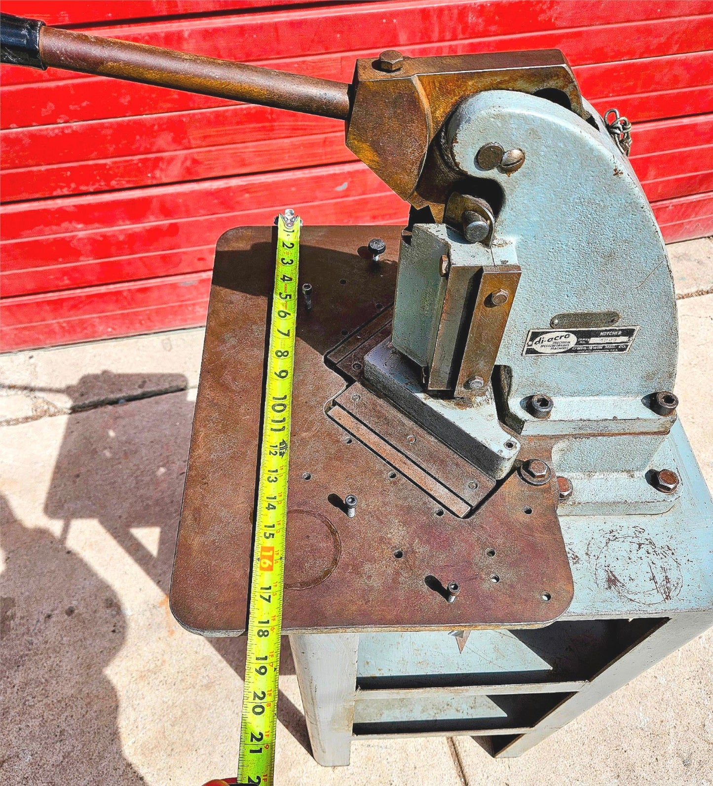 DI-ACRO® NUMBER 2 TAB NOTCHER PRESS BONUSORIGINAL BASE 90DAYWARRANTY WATCH VIDEO