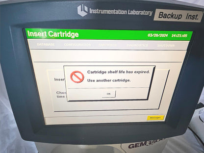 PREMIER GEM 3500™ BLOOD GAS ELECTROLYTES PH GEM PA TEST 120DAYWARRANTY FREE SHIP