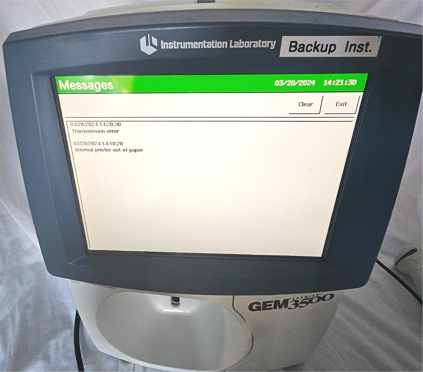 PREMIER GEM 3500™ BLOOD GAS ELECTROLYTES PH GEM PA TEST 120DAYWARRANTY FREE SHIP