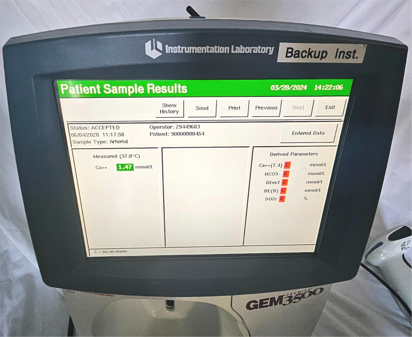 PREMIER GEM 3500™ BLOOD GAS ELECTROLYTES PH GEM PA TEST 120DAYWARRANTY FREE SHIP