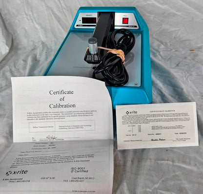 X-RITE 301 TRANSMISSION DENSITOMETER CALIB STRIP & MANUAL 90DAYWARRANTY FREESHIP