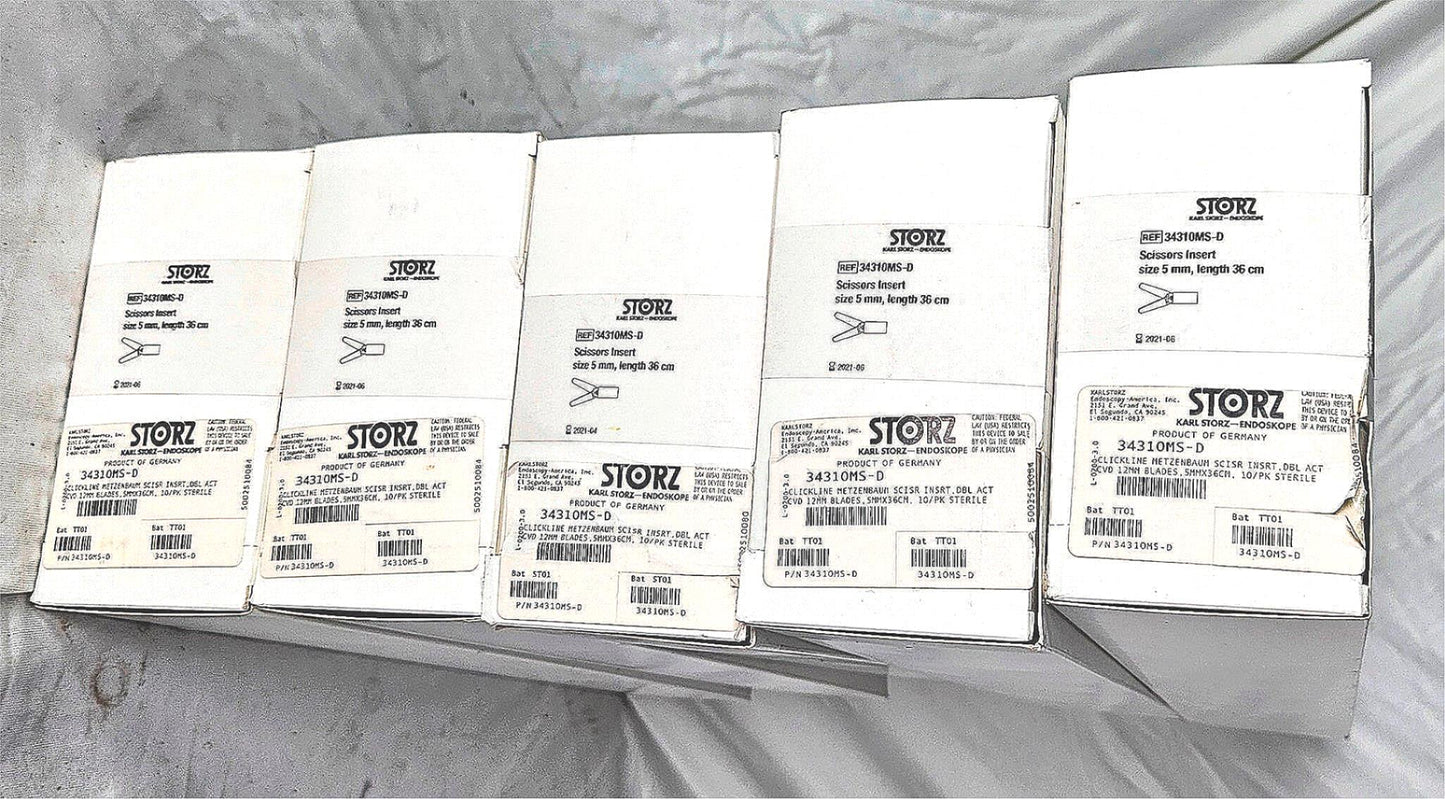 KARL STORZ 34310MS-D SCISSORS INSERT Size 5mm Length 36cm ENDOSKOPE 90DAYWARRANT