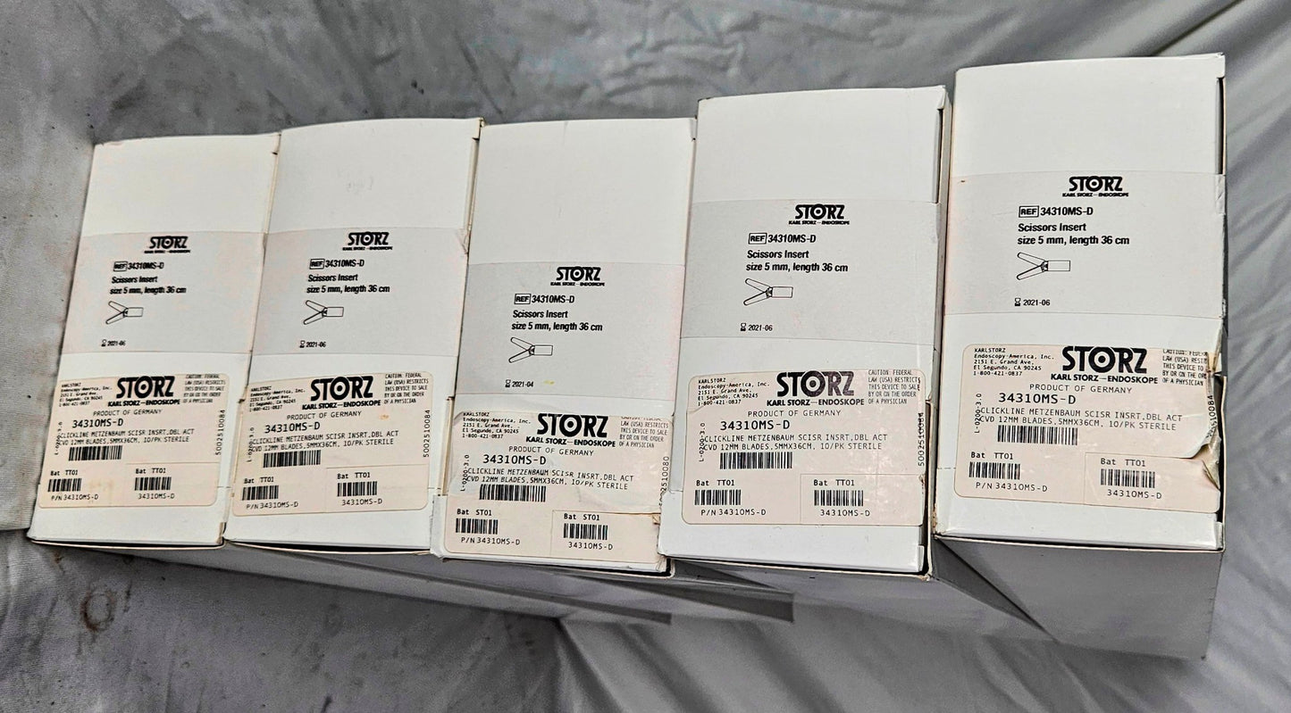 KARL STORZ 34310MS-D SCISSORS INSERT Size 5mm Length 36cm ENDOSKOPE 90DAYWARRANT