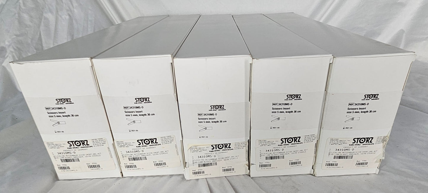 KARL STORZ 34310MS-D SCISSORS INSERT Size 5mm Length 36cm ENDOSKOPE 90DAYWARRANT