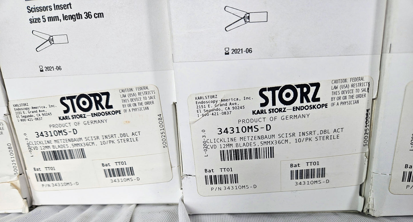 KARL STORZ 34310MS-D SCISSORS INSERT Size 5mm Length 36cm ENDOSKOPE 90DAYWARRANT