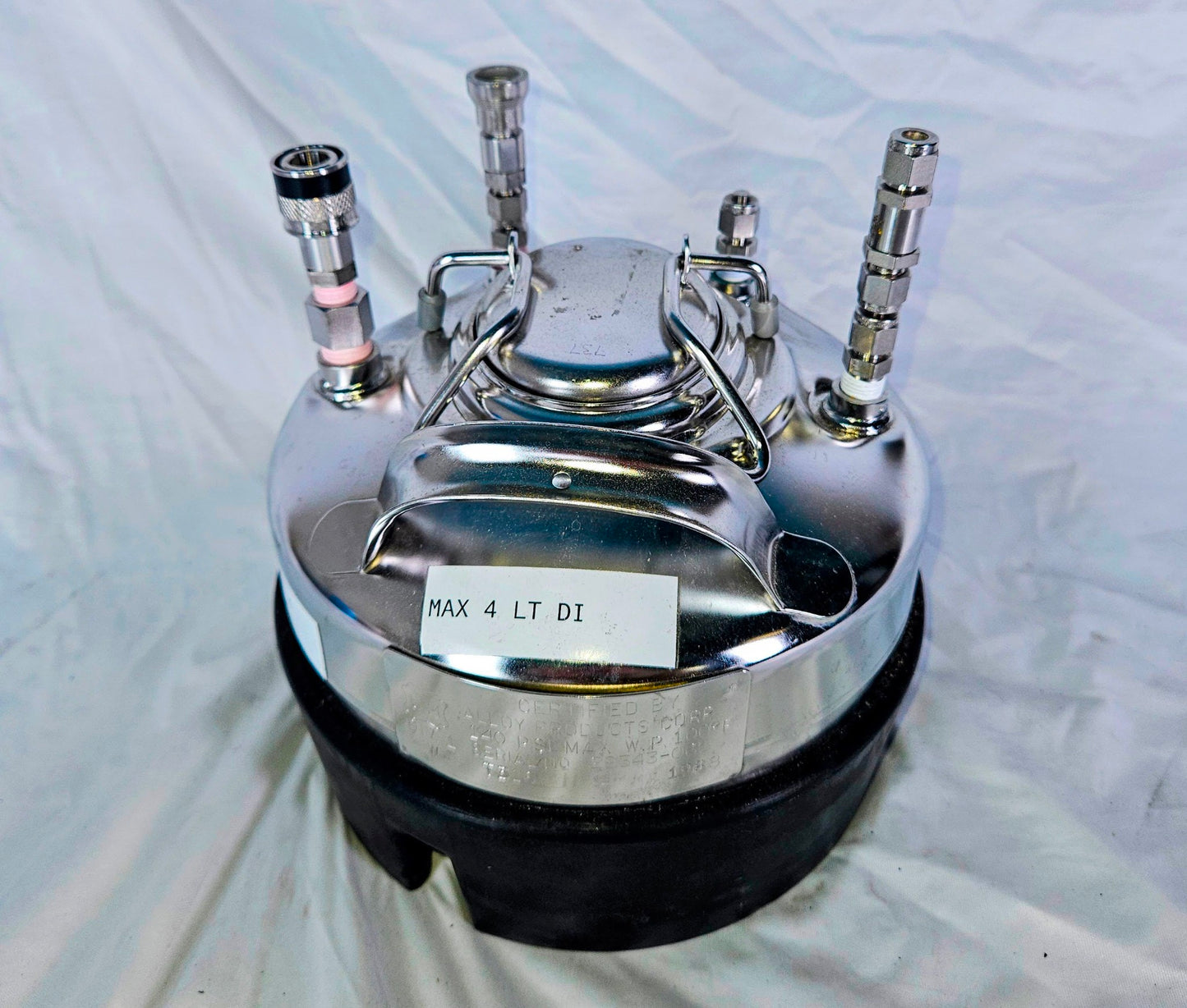 ALLOY PRODUCTS T316L 1LITER WIDE MOUTH ST STEEL PRESSURE VESSEL 90-DAY-WARRANT