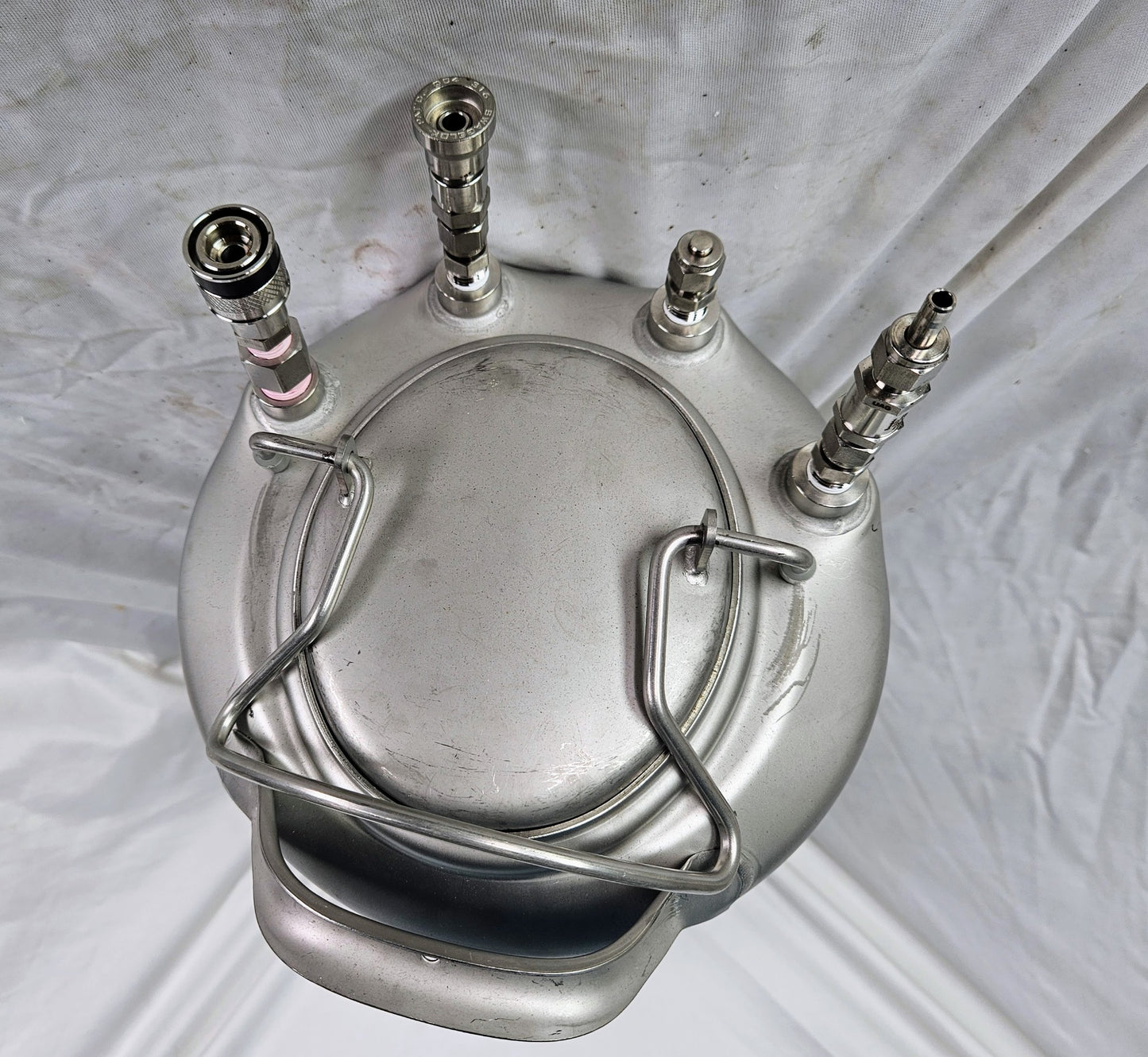 ALLOY PRODUCTS 9LITER WIDE MOUTH OPENING ST STEEL PRESSURE VESSEL 90-DAY-WARRANT