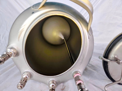 ALLOY PRODUCTS 9LITER WIDE MOUTH OPENING ST STEEL PRESSURE VESSEL 90-DAY-WARRANT