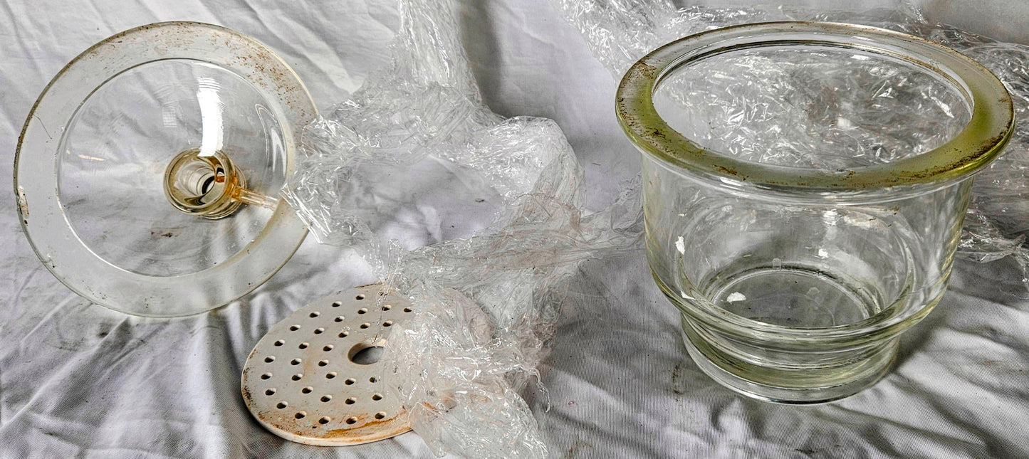 KIMAX 55/38 LAB GLASS & LID 7.5L DESSICATOR BOROSILICA & PLATE FREE SHIPPING