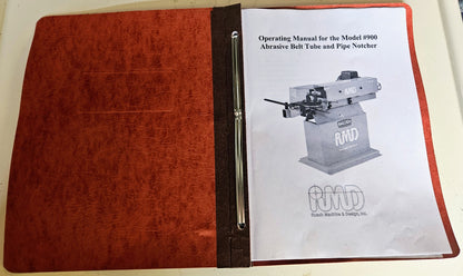 RMD BAILEIGH 900 ABRASIVE TUBE & PIPE NOTCHER BELTS MANUAL 90DAYWARRANT FREESHIP