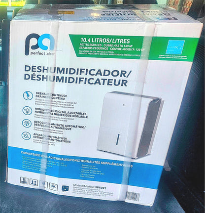 BNEW PERFECT AIRE 3PFD22 ENERGYSTAR 22PINT DEHUMIDIFIER 1500Square Feet FREESHIP