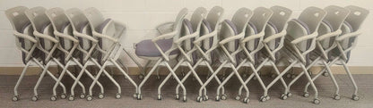 LOT OF 14 ALLSTEEL PERK PLYFOLD MUSCATINE BUSINESS FOLDING CHAIRS FREE SHIP