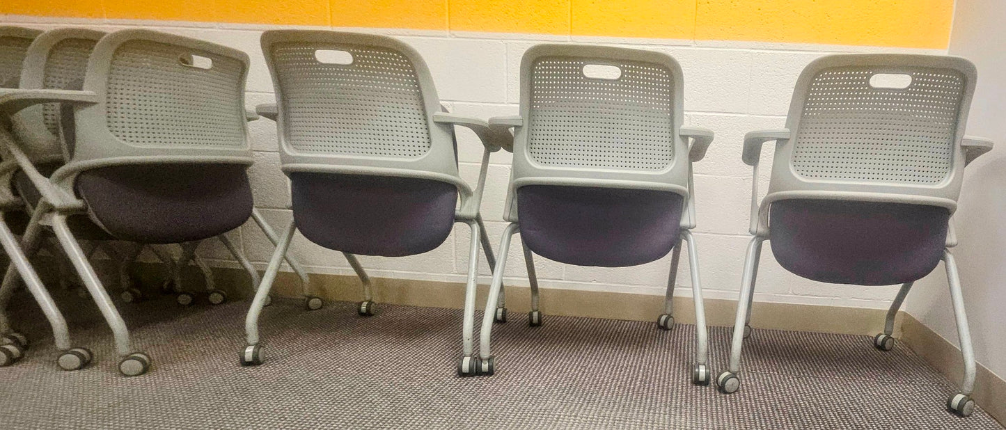 LOT OF 14 ALLSTEEL PERK PLYFOLD MUSCATINE BUSINESS FOLDING CHAIRS FREE SHIP