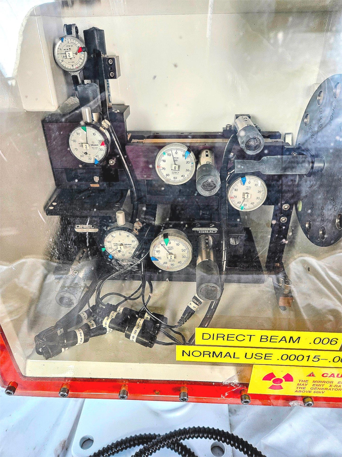 VICTOREEN NUCLEAR ASSOCIATES CLEAR Pb LEAD PLASTIC PANEL X-RAY MITUTOYO FREESHIP