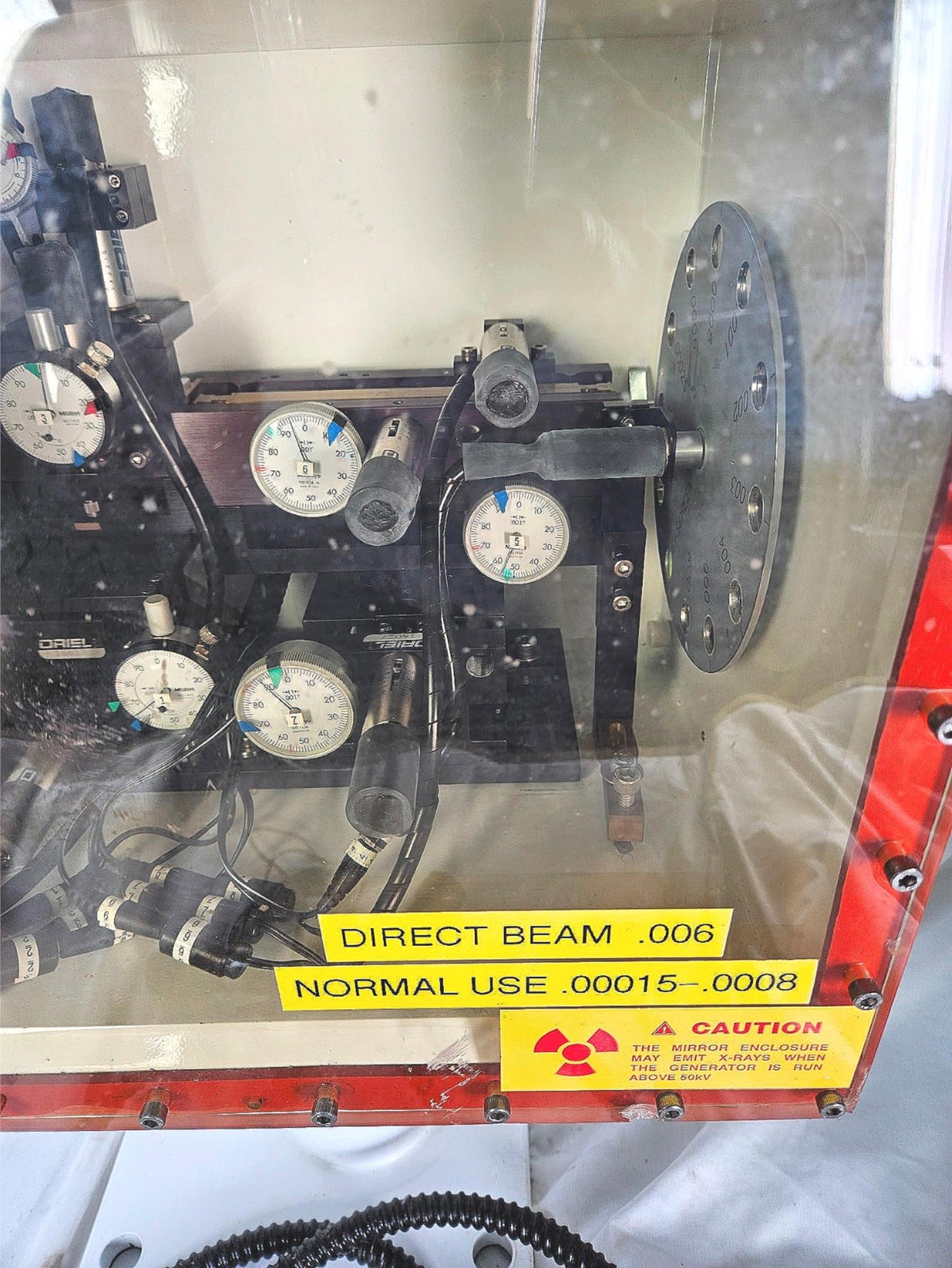 VICTOREEN NUCLEAR ASSOCIATES CLEAR Pb LEAD PLASTIC PANEL X-RAY MITUTOYO FREESHIP