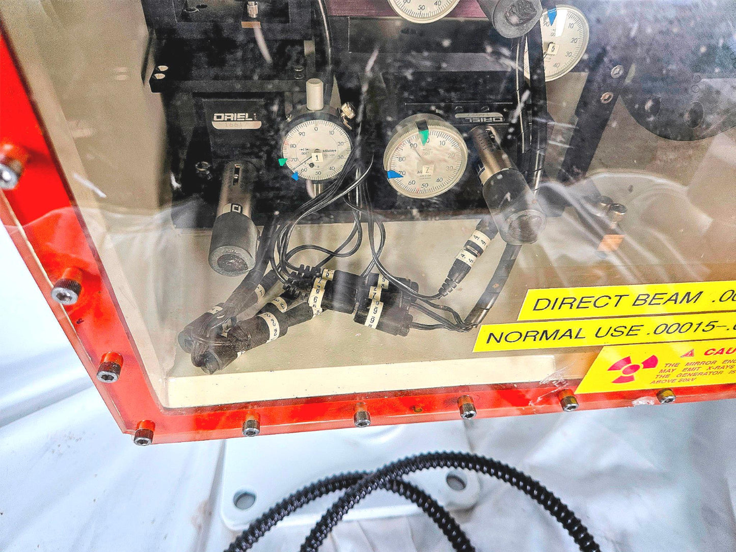 VICTOREEN NUCLEAR ASSOCIATES CLEAR Pb LEAD PLASTIC PANEL X-RAY MITUTOYO FREESHIP