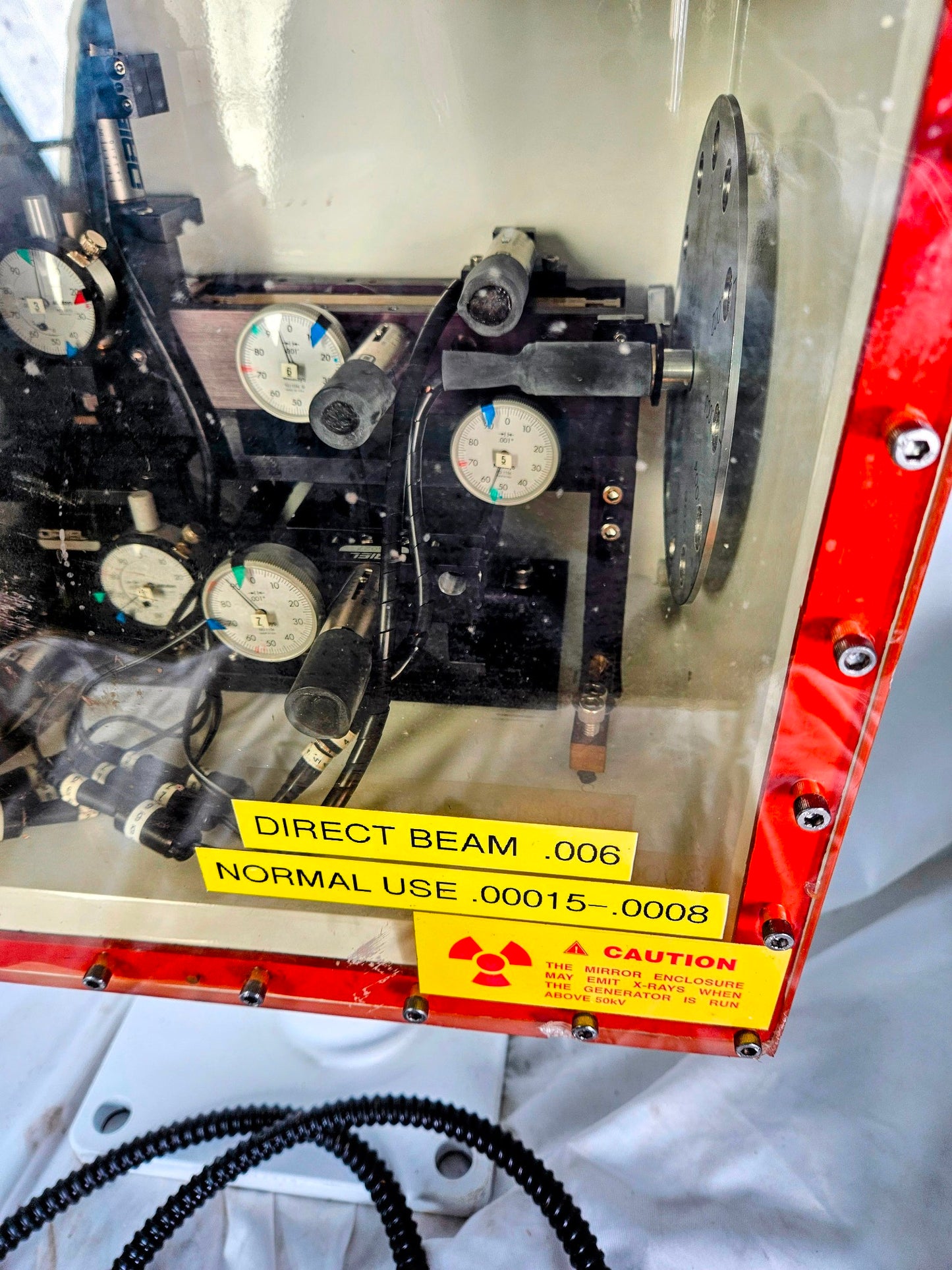 VICTOREEN NUCLEAR ASSOCIATES CLEAR Pb LEAD PLASTIC PANEL X-RAY MITUTOYO FREESHIP
