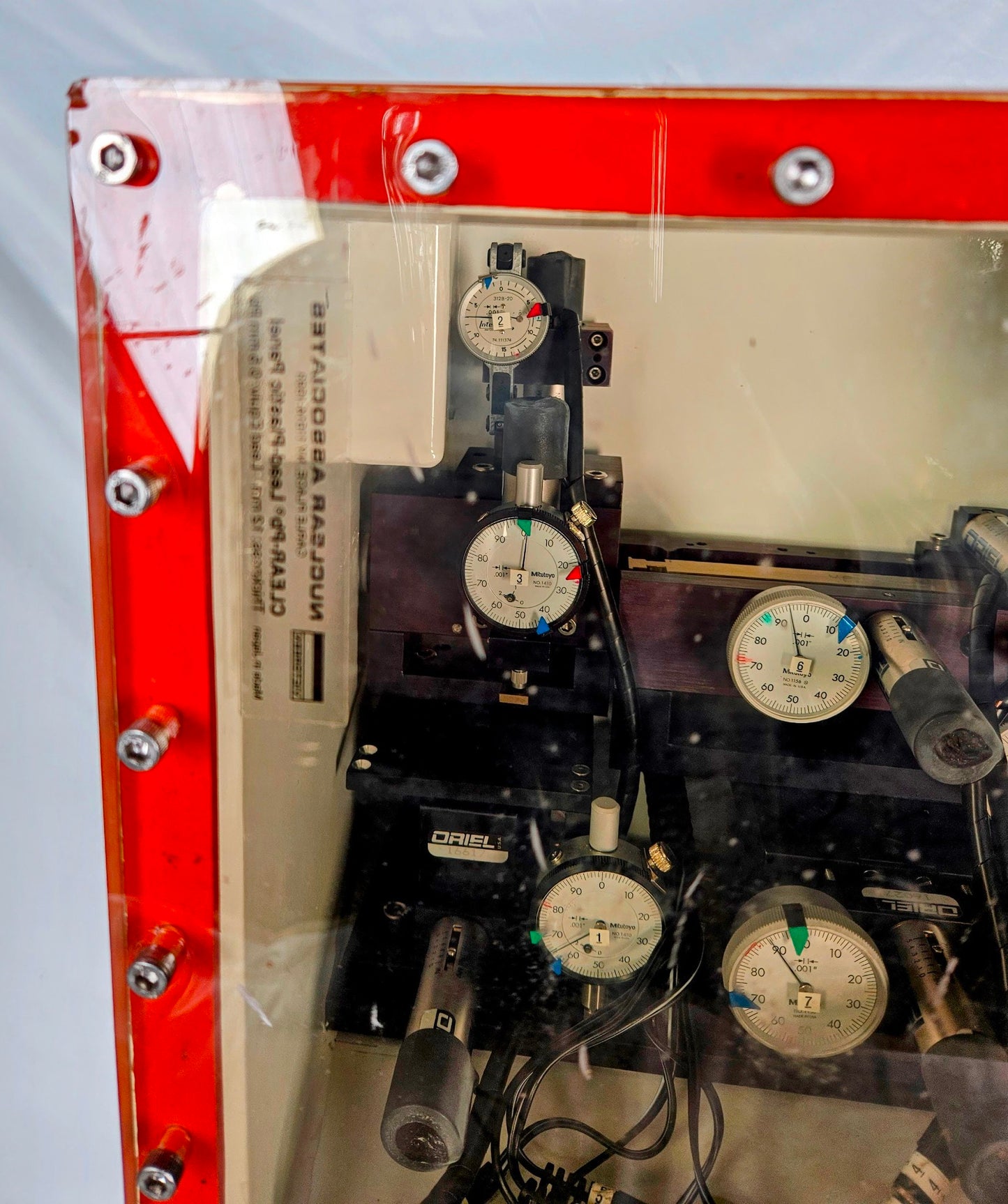 VICTOREEN NUCLEAR ASSOCIATES CLEAR Pb LEAD PLASTIC PANEL X-RAY MITUTOYO FREESHIP