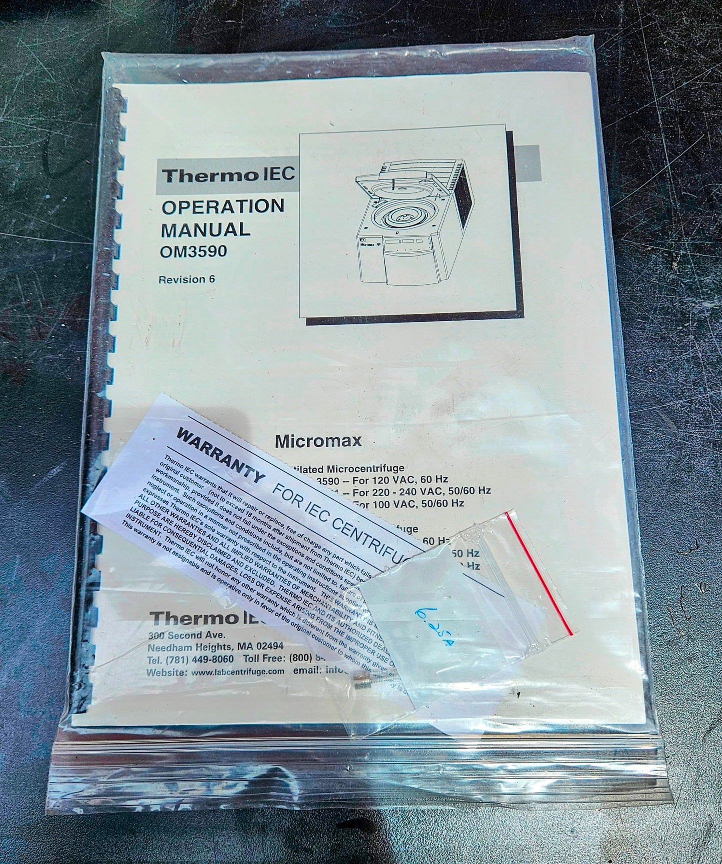 THERMO IEC MICROMAX w/ ROTOR WATCH VIDEO