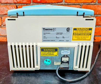 THERMO IEC MICROMAX w/ ROTOR WATCH VIDEO