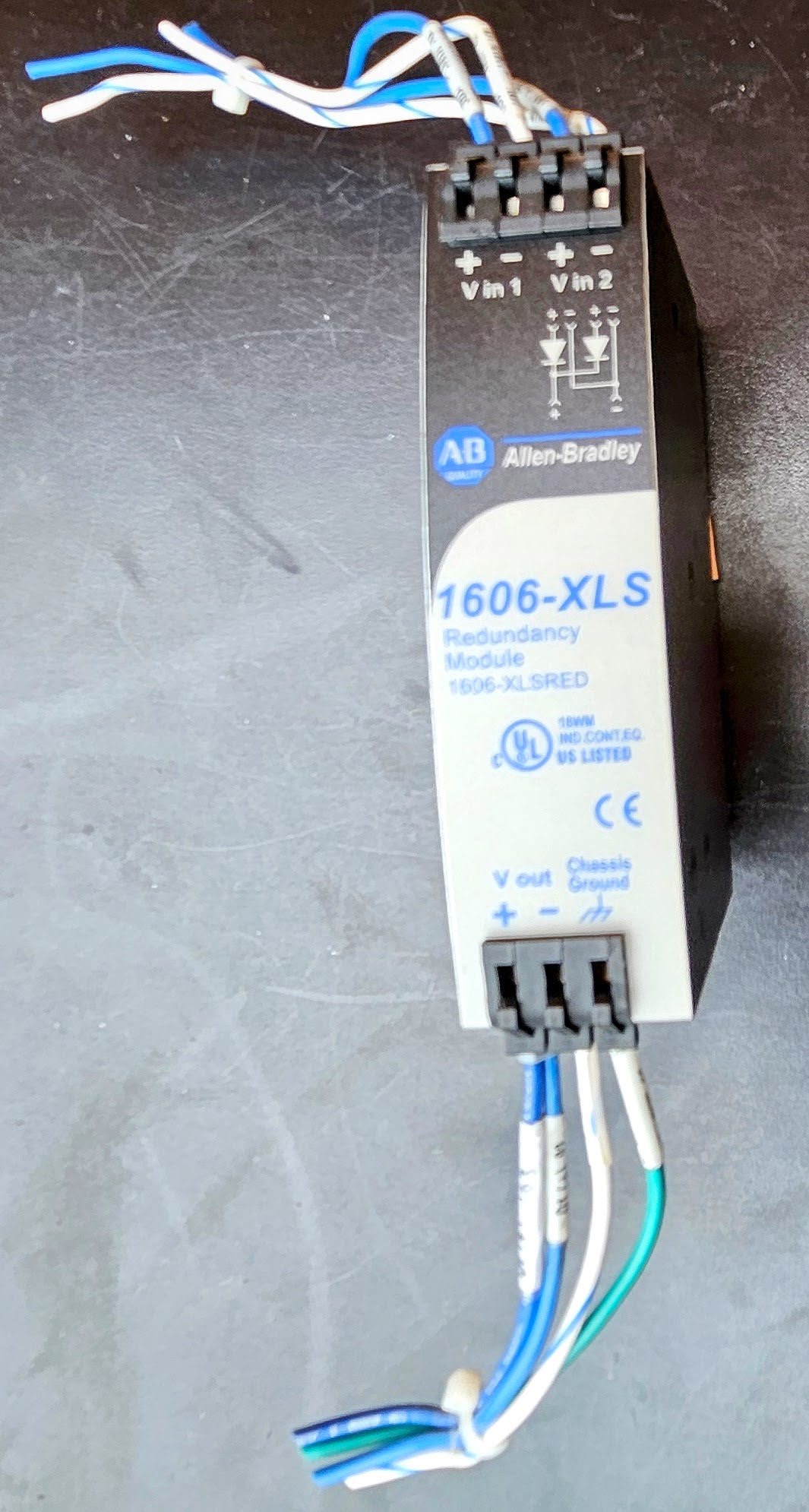 ALLEN BRADLEY 1606-XLS XLERED REDUNDANCY MODULE w/ INPUT MONITOR FREE SHIP