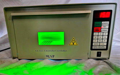 WARRANTY* UVP CL-1000 ULTRAVIOLET CROSSLINKER with OPERATIONAL MANUAL WATCHVIDEO