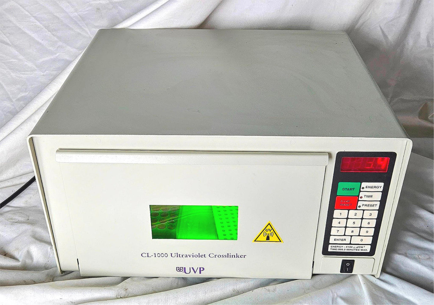 WARRANTY* UVP CL-1000 ULTRAVIOLET CROSSLINKER with OPERATIONAL MANUAL WATCHVIDEO