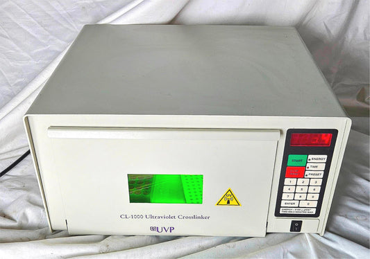 WARRANTY* UVP CL-1000 ULTRAVIOLET CROSSLINKER with OPERATIONAL MANUAL WATCHVIDEO