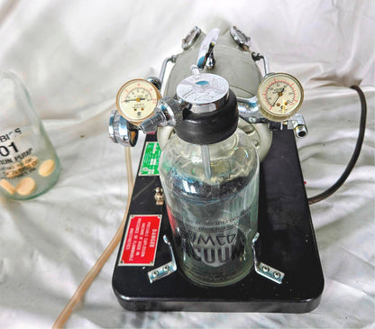 WARRANTY GOMCO 711 SUCTION ASPIRATOR VACUUM PUMP & CANISTERS TUBING WATCH VIDEO