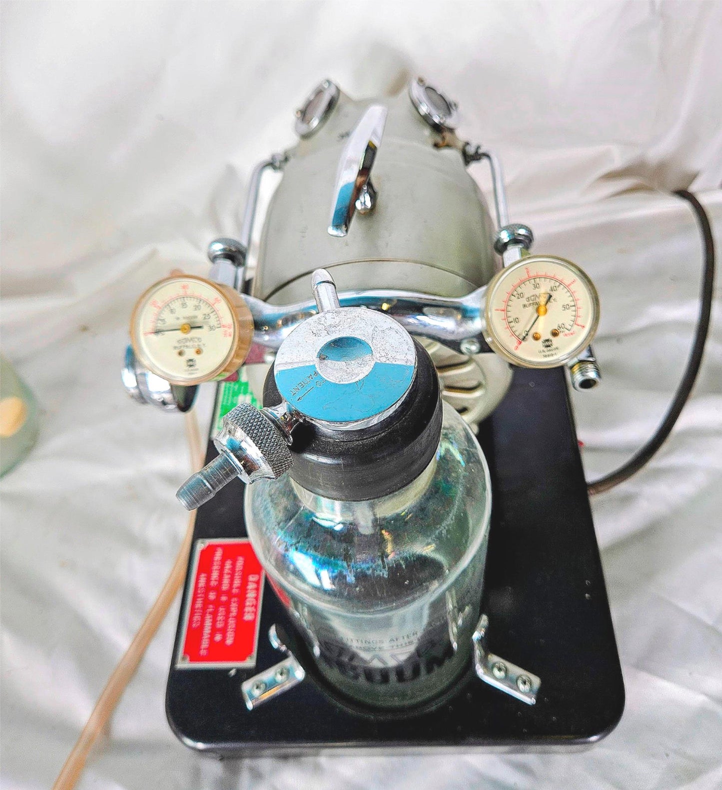WARRANTY GOMCO 711 SUCTION ASPIRATOR VACUUM PUMP & CANISTERS TUBING WATCH VIDEO