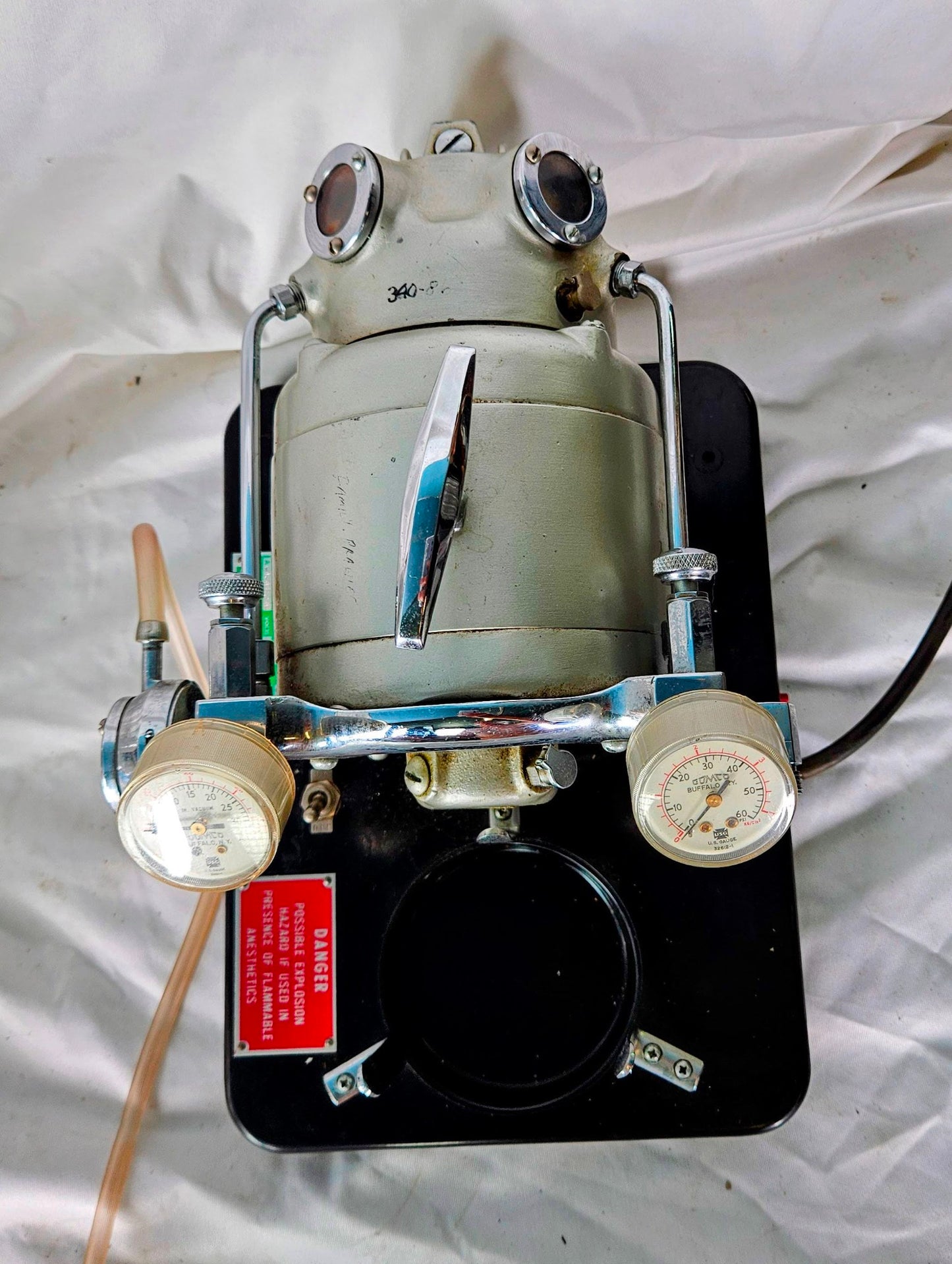 WARRANTY GOMCO 711 SUCTION ASPIRATOR VACUUM PUMP & CANISTERS TUBING WATCH VIDEO