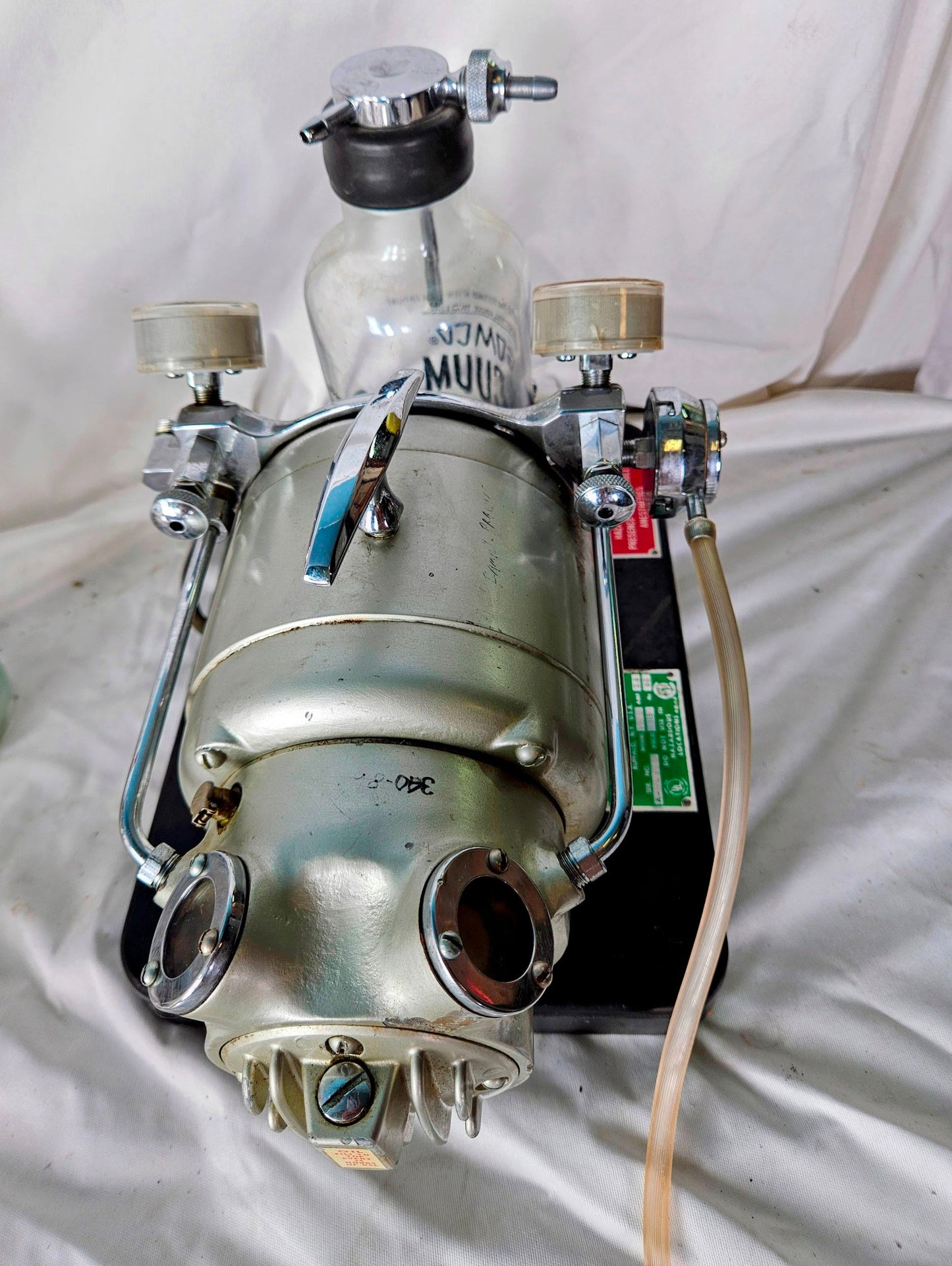 WARRANTY GOMCO 711 SUCTION ASPIRATOR VACUUM PUMP & CANISTERS TUBING WATCH VIDEO