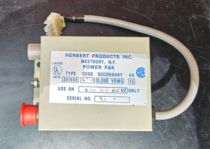 *WARRANTY* HERBERT PRODUCTS SEI508 UT-1 15VA POWER PAK 5.000VRMS *FREE SHIPPING*
