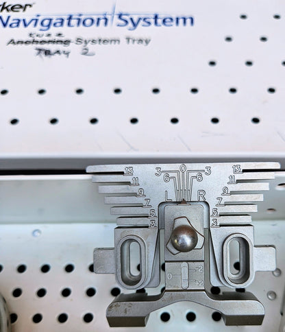 STRYKER 6000-040 SURGICAL NAVIGATION STERILIZING TRAY with 23 KNEE INSTRUMENTS