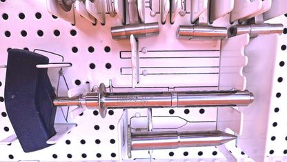 STRYKER 6000-040 SURGICAL NAVIGATION STERILIZING TRAY with 23 KNEE INSTRUMENTS