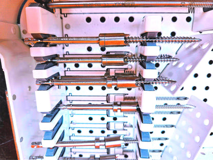 STRYKER 6000-040 SURGICAL NAVIGATION STERILIZING TRAY with 23 KNEE INSTRUMENTS