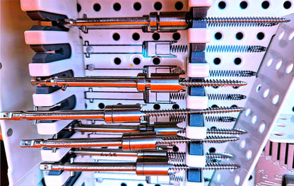 STRYKER 6000-040 SURGICAL NAVIGATION STERILIZING TRAY with 23 KNEE INSTRUMENTS