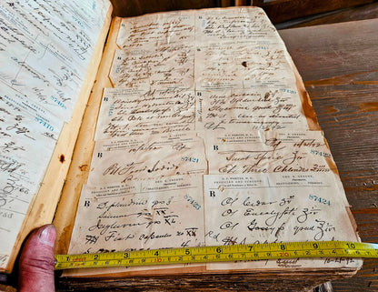 RARE 1900s VINTAGE ORIGINAL 3 MEDICAL PRESCRIPTION PHARMACY RECEIPT BOOK DOCTOR