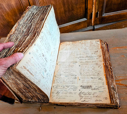 RARE 1900s VINTAGE ORIGINAL 3 MEDICAL PRESCRIPTION PHARMACY RECEIPT BOOK DOCTOR