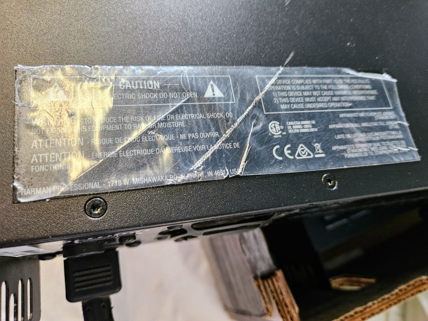 For-Parts CROWN DCi 4x600MX DRIVECORE 4x600WATT CHANNELS with OPERATIONAL MANUAL