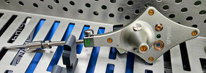 STRYKER SURGICAL 6001-35 LARGE STERILIZING TRAY with 8 KNEE INSTRUMENTS + MANUAL