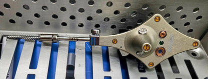 STRYKER SURGICAL 6001-35 LARGE STERILIZING TRAY with 8 KNEE INSTRUMENTS + MANUAL