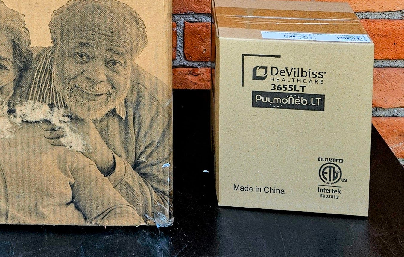 BRAND NEW SEALEAD BOX 3655LT DEVILBISS PULMONEB LT w/ DISPOSABLE NEBULIZER