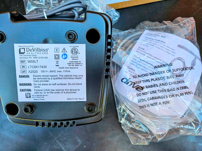 BRAND NEW SEALEAD BOX 3655LT DEVILBISS PULMONEB LT w/ DISPOSABLE NEBULIZER